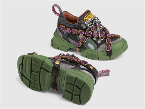 gucci shoes with gems|gucci gemstone sneakers.